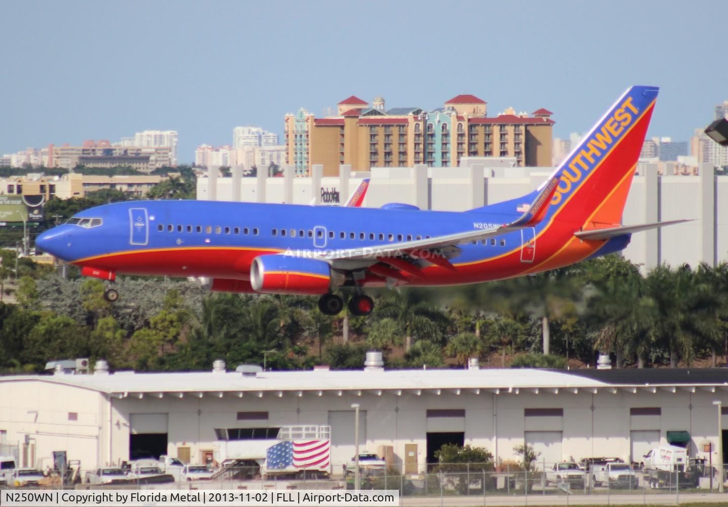N250WN, 2006 Boeing 737-7H4 C/N 34972, Southwest 737-700