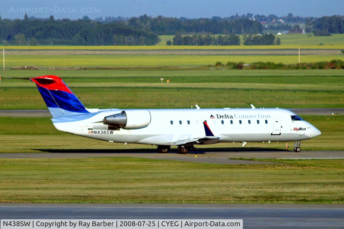 N438SW, 2001 Bombardier CRJ-200LR (CL-600-2B19) C/N 7574, Canadair CRJ-200LR [7574] (Delta Connection) Edmonton-International~C 25/07/2008