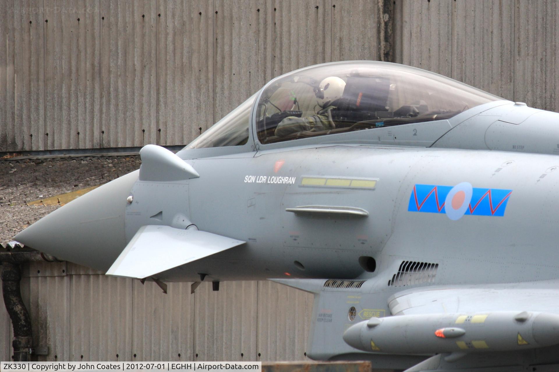 ZK330, 2011 Eurofighter EF-2000 Typhoon FGR.4 C/N BS091/340, EZ waiting to depart