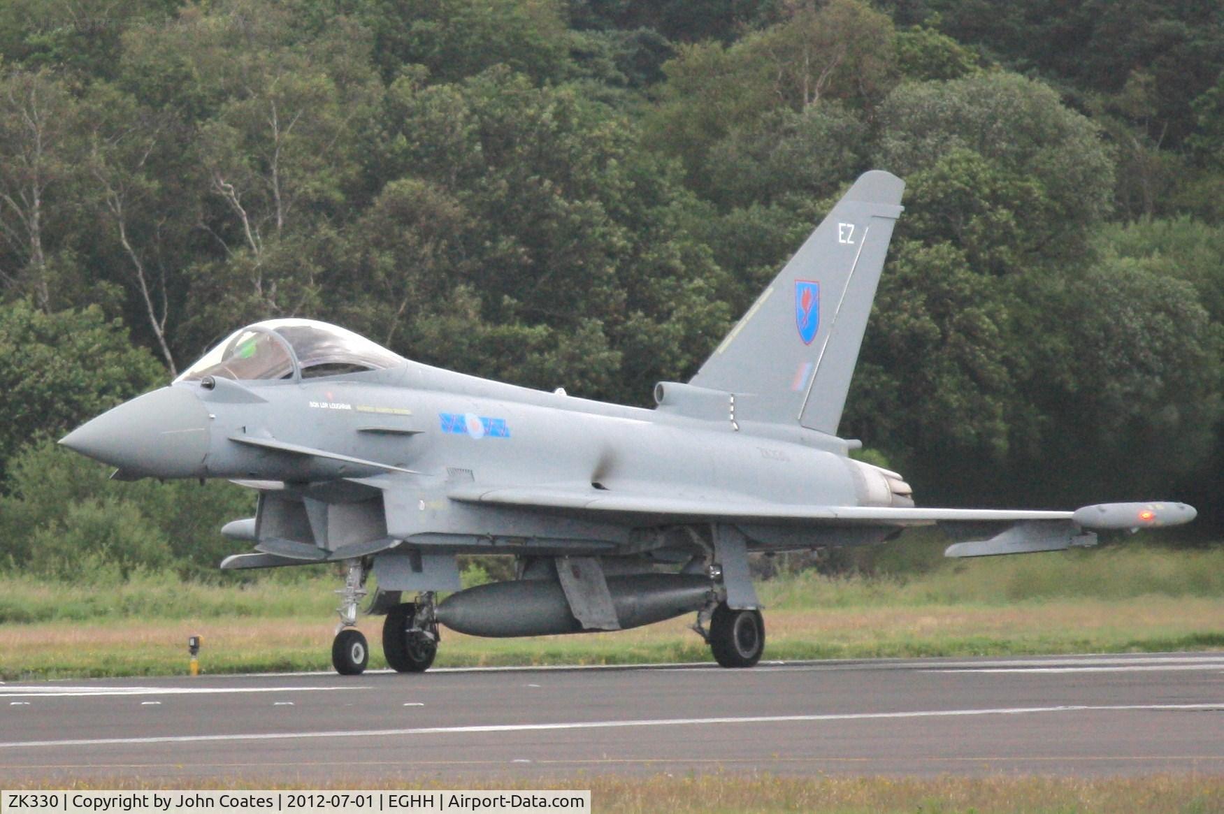 ZK330, 2011 Eurofighter EF-2000 Typhoon FGR.4 C/N BS091/340, Departing to display