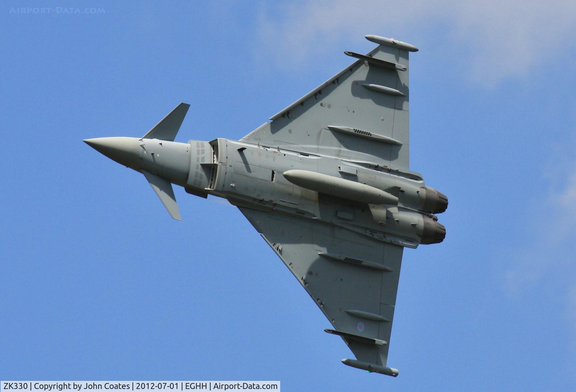 ZK330, 2011 Eurofighter EF-2000 Typhoon FGR.4 C/N BS091/340, Returning from display