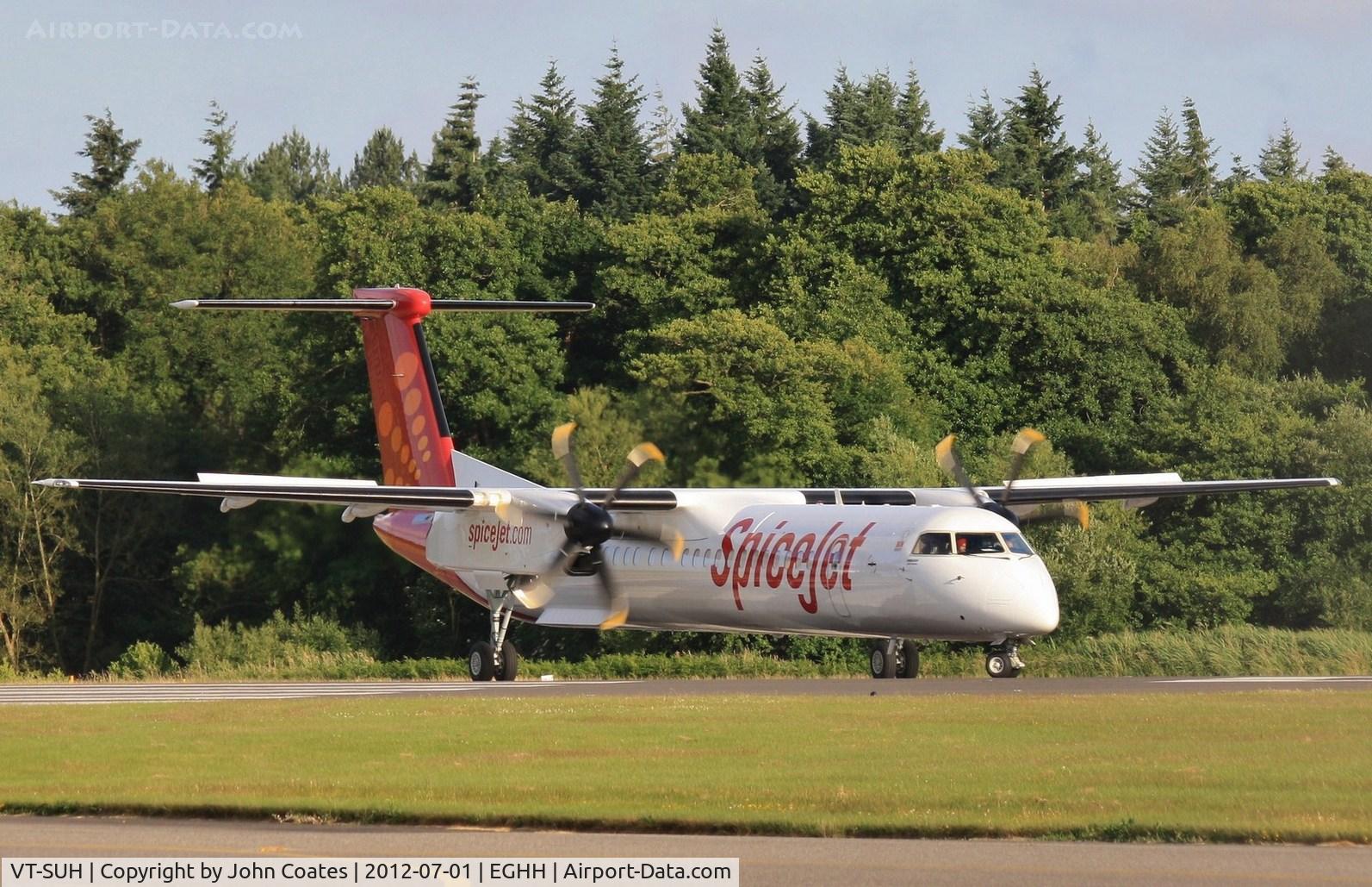 VT-SUH, 2012 De Havilland Canada DHC-8-402Q Dash 8 Dash 8 C/N 4389, Taxiing to depart on delivery