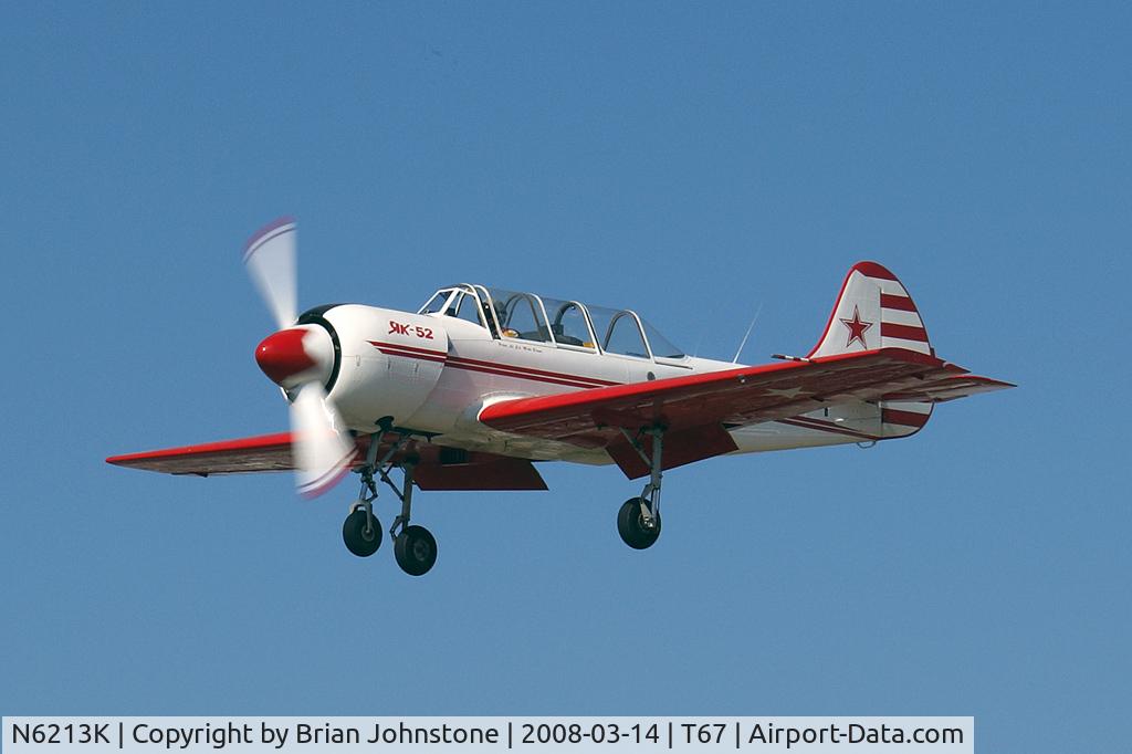 N6213K, 1987 Yakovlev Yak-52 C/N 878113, N6213K Yak 52  1 T67 14.3.08