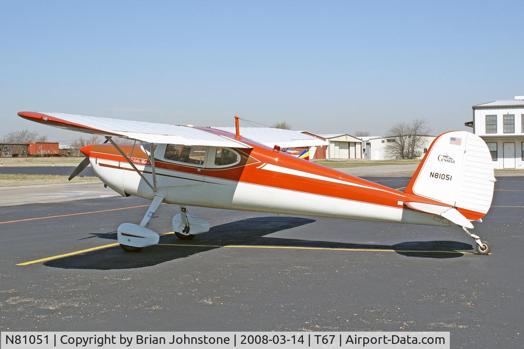 N81051, 1946 Cessna 140 C/N 10341, N81051 Cessna 140  2 T67 14.3.08