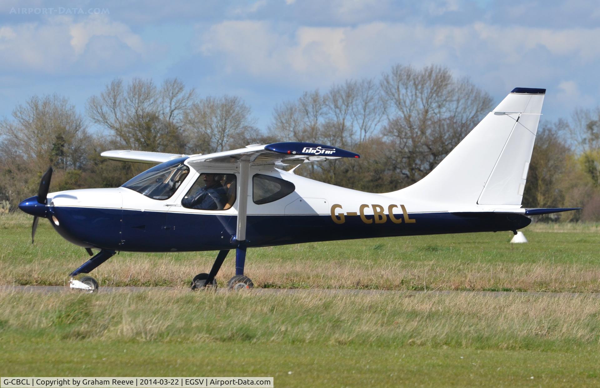 G-CBCL, 2003 Glasair GlaStar C/N PFA 295-13089, Just landed.