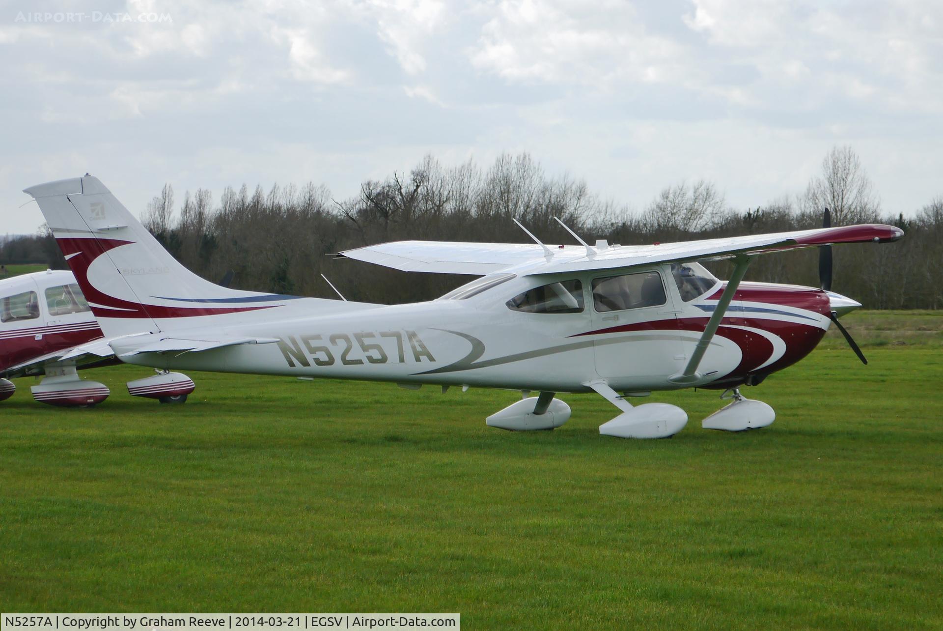 N5257A, Cessna 182T Skylane C/N 18282181, Parked at Old Buckenham.