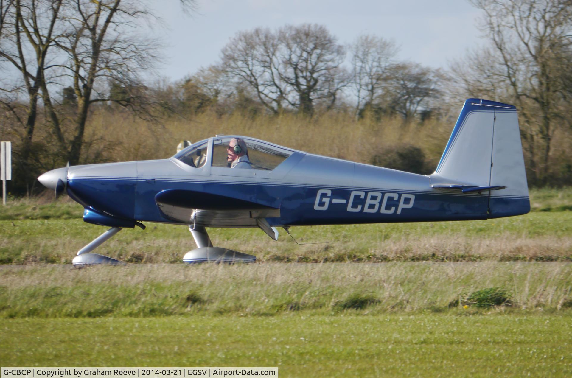 G-CBCP, 2003 Vans RV-6A C/N PFA 181A-13643, Just landed.