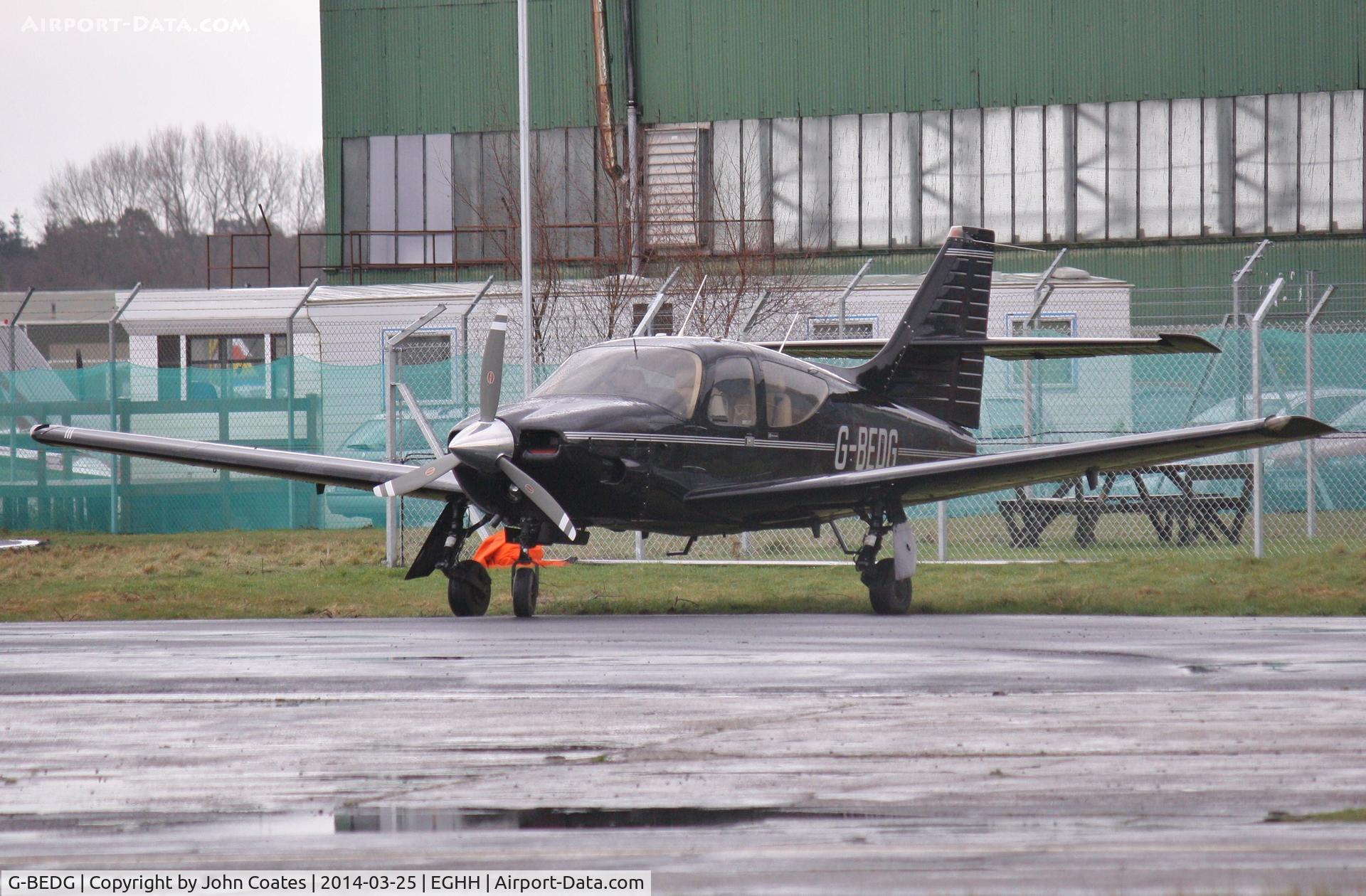 G-BEDG, 1976 Rockwell International 112 Commander C/N 482, New location for Bournemouth Handling to enable new hangars to be built in old location