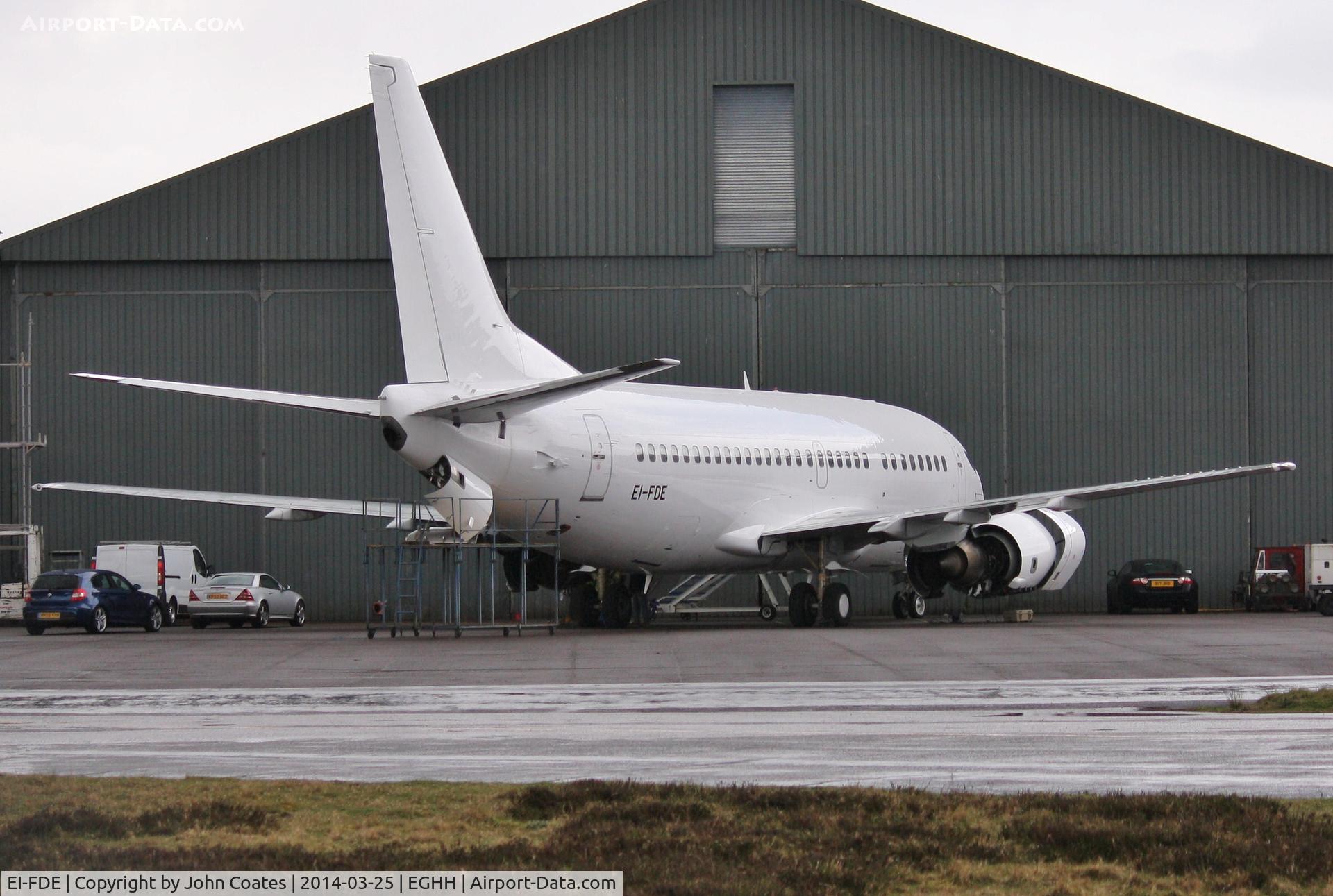 EI-FDE, 1996 Boeing 737-505 C/N 25794, Just re-reg'd from LN-BUD at European Avn.