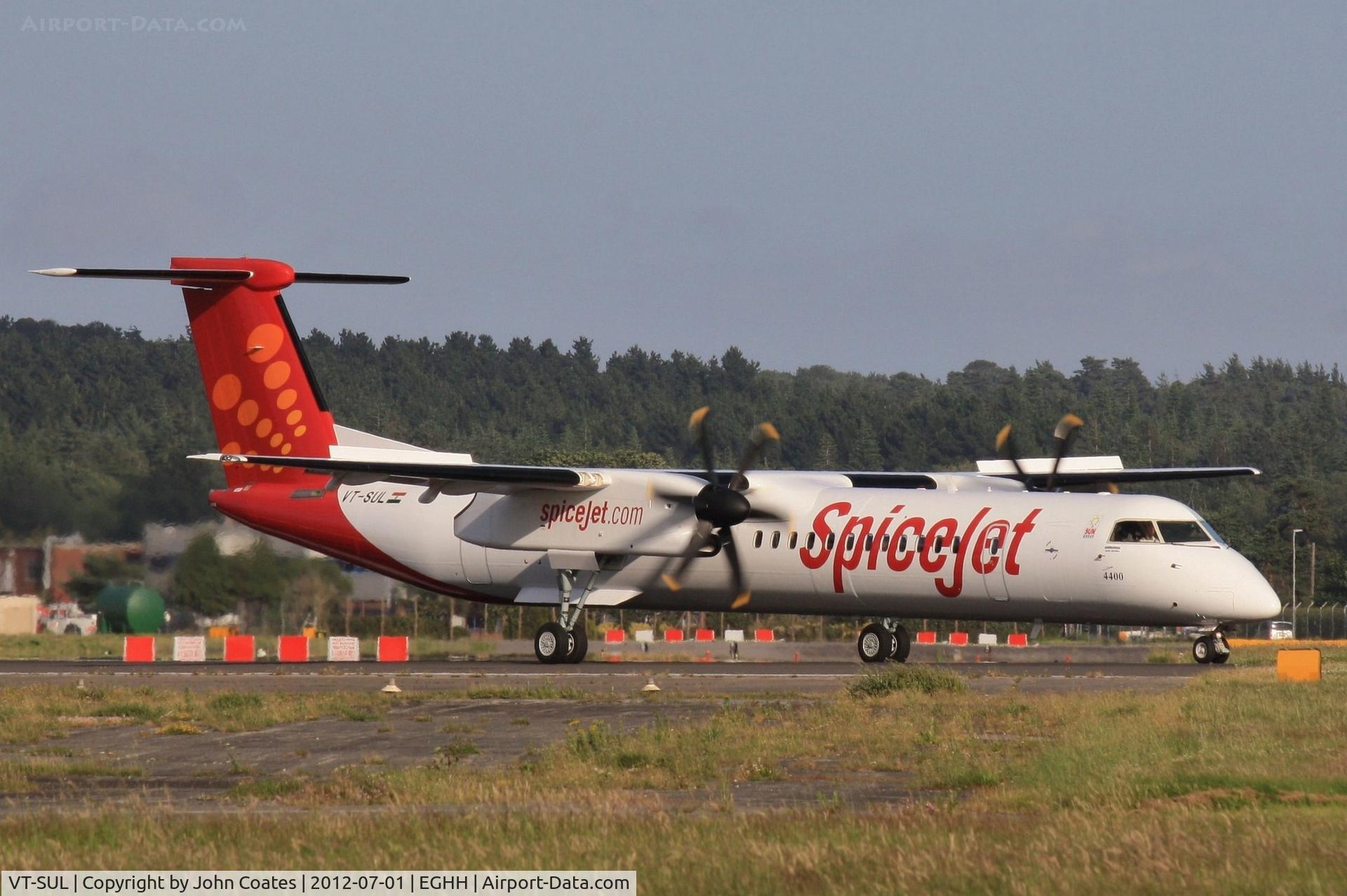 VT-SUL, 2012 De Havilland Canada DHC-8-402Q Dash 8 Dash 8 C/N 4400, Arriving for short stop during delivery