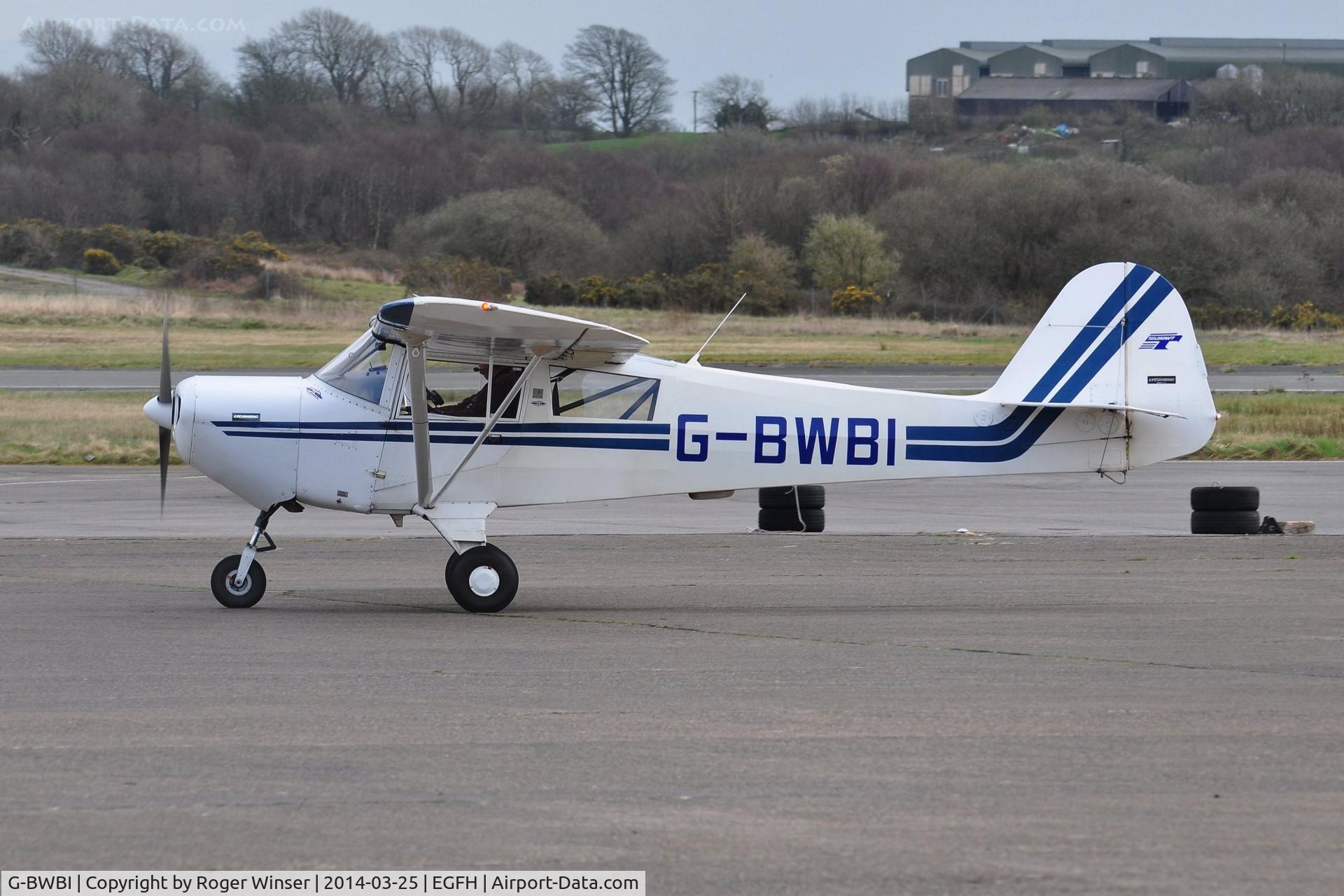 G-BWBI, 1991 Taylorcraft F22A C/N 2207, Resident Taylorcaft F22A. The only example on the UK register. Previously registered N22UK.