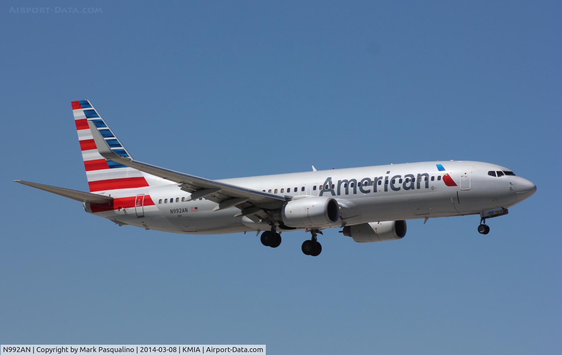 N992AN, 2009 Boeing 737-823 C/N 31071, Boeing 7737-800