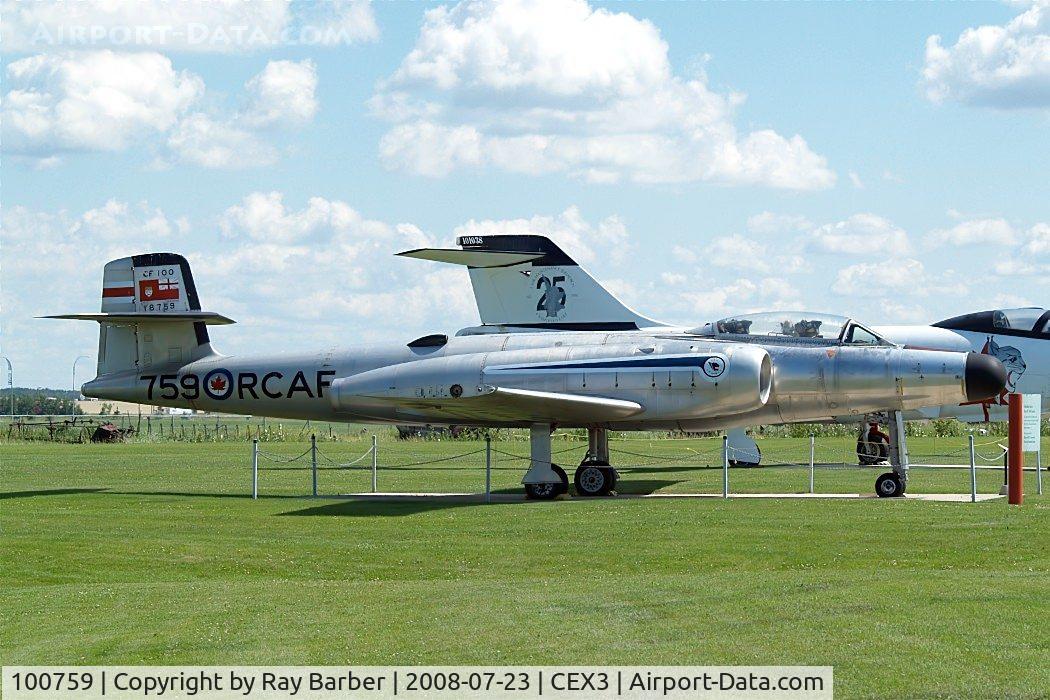 100759, Avro Canada CF-100 Mk.5 Canuck C/N 659, Avro Canada CF-100 Canuck 5 [659] (Royal Canadian Air Force) Wetaskiwin Regional Airport~C 23/07/2008