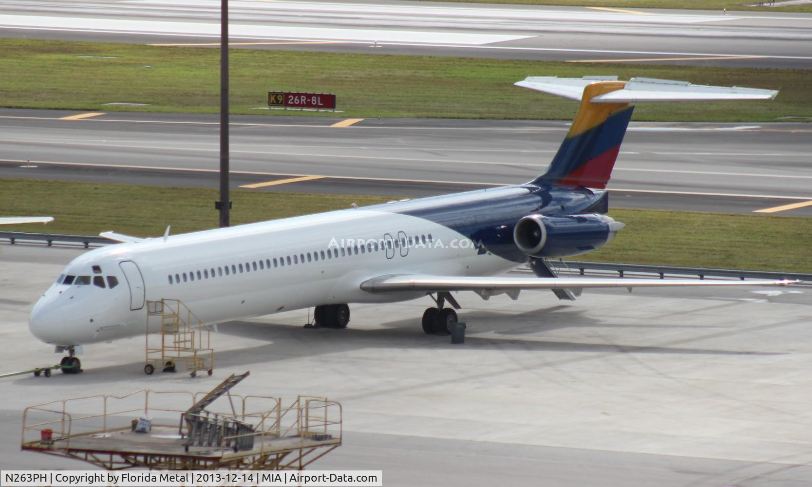 N263PH, 1992 McDonnell Douglas MD-82 (DC-9-82) C/N 53206, Ex Alitalia I-DANW now with Aeropostal of Venezuela, without titles