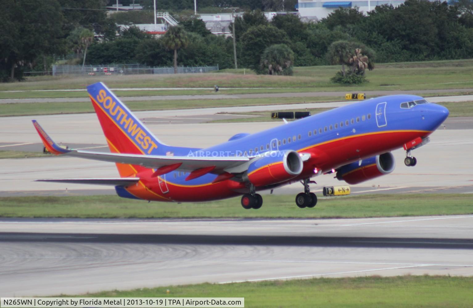 N265WN, 2007 Boeing 737-7H4 C/N 32522, Southwest 737-700