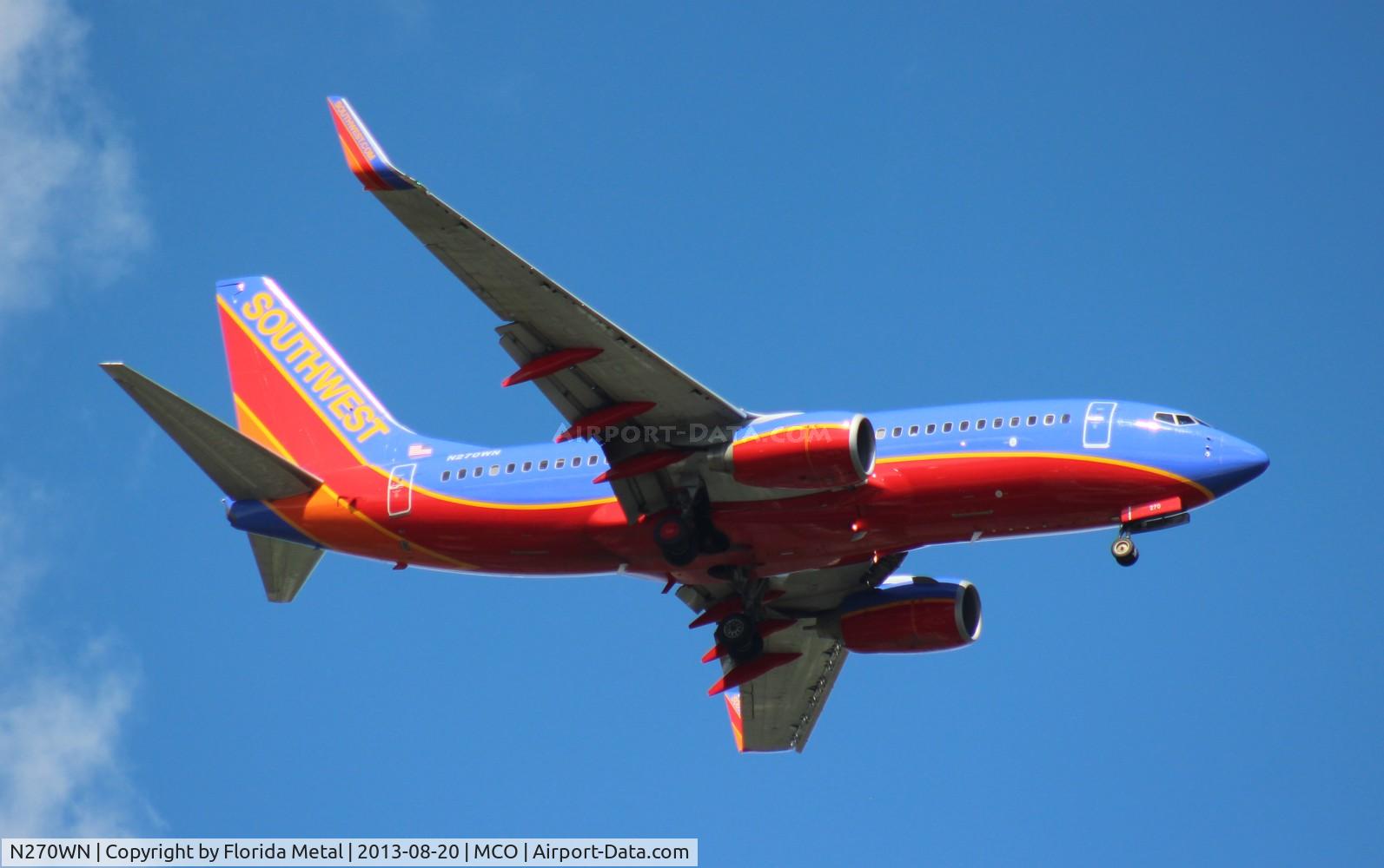 N270WN, 1998 Boeing 737-705 C/N 29089, Southwest 737-700