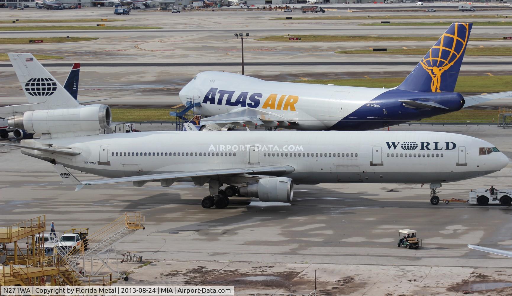N271WA, 1992 McDonnell Douglas MD-11 C/N 48518, World Airways MD-11