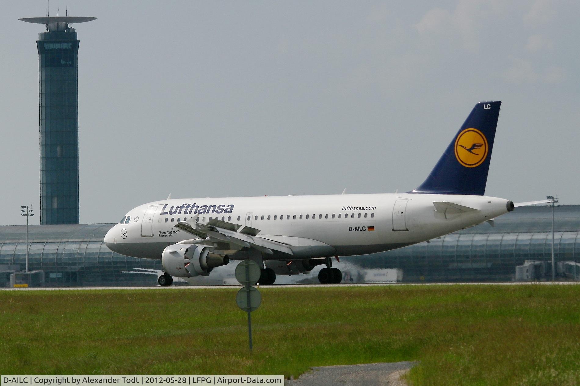 D-AILC, 1996 Airbus A319-114 C/N 616, Airbus A319-114, Landing Rwy 26L, Roissy Charles De Gaulle Airport (LFPG-CDG)