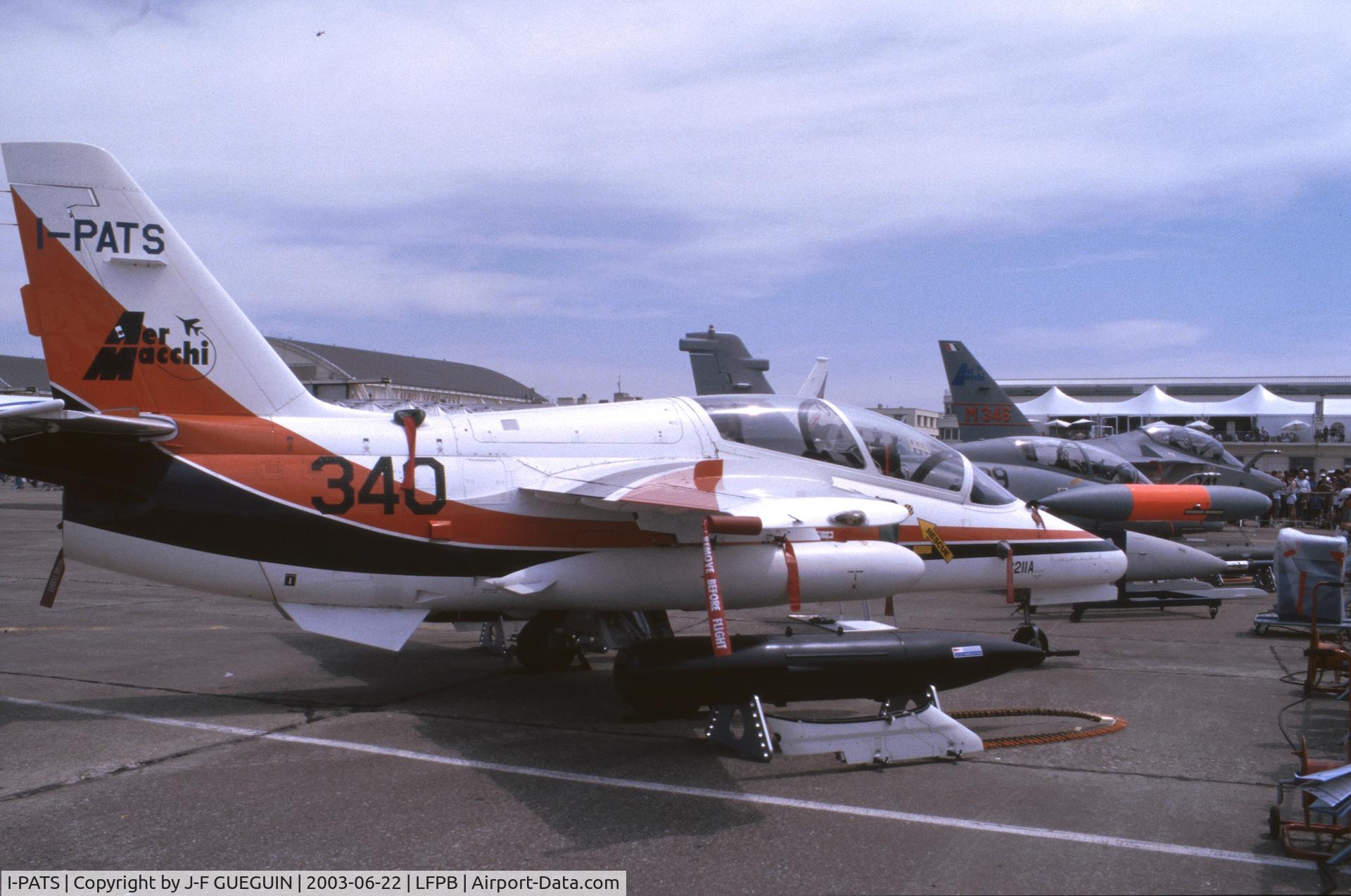 I-PATS, Aermacchi S-211A C/N 201, On display at 2003 Paris-Le Bourget airshow.