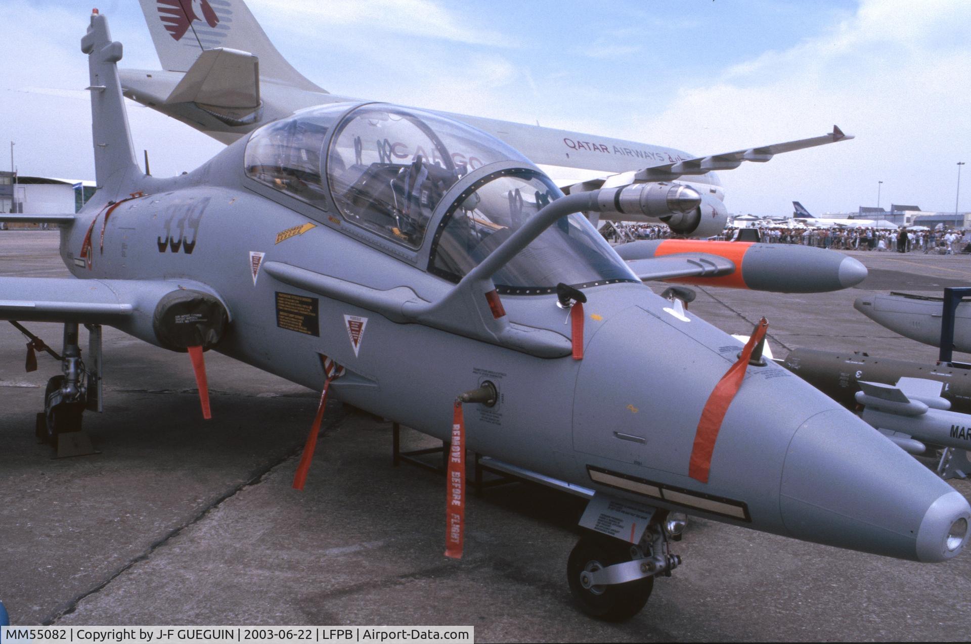 MM55082, Aermacchi MB-339CD C/N 6951/218/CD021, On display at 2003 Paris-Le Bourget airshow.