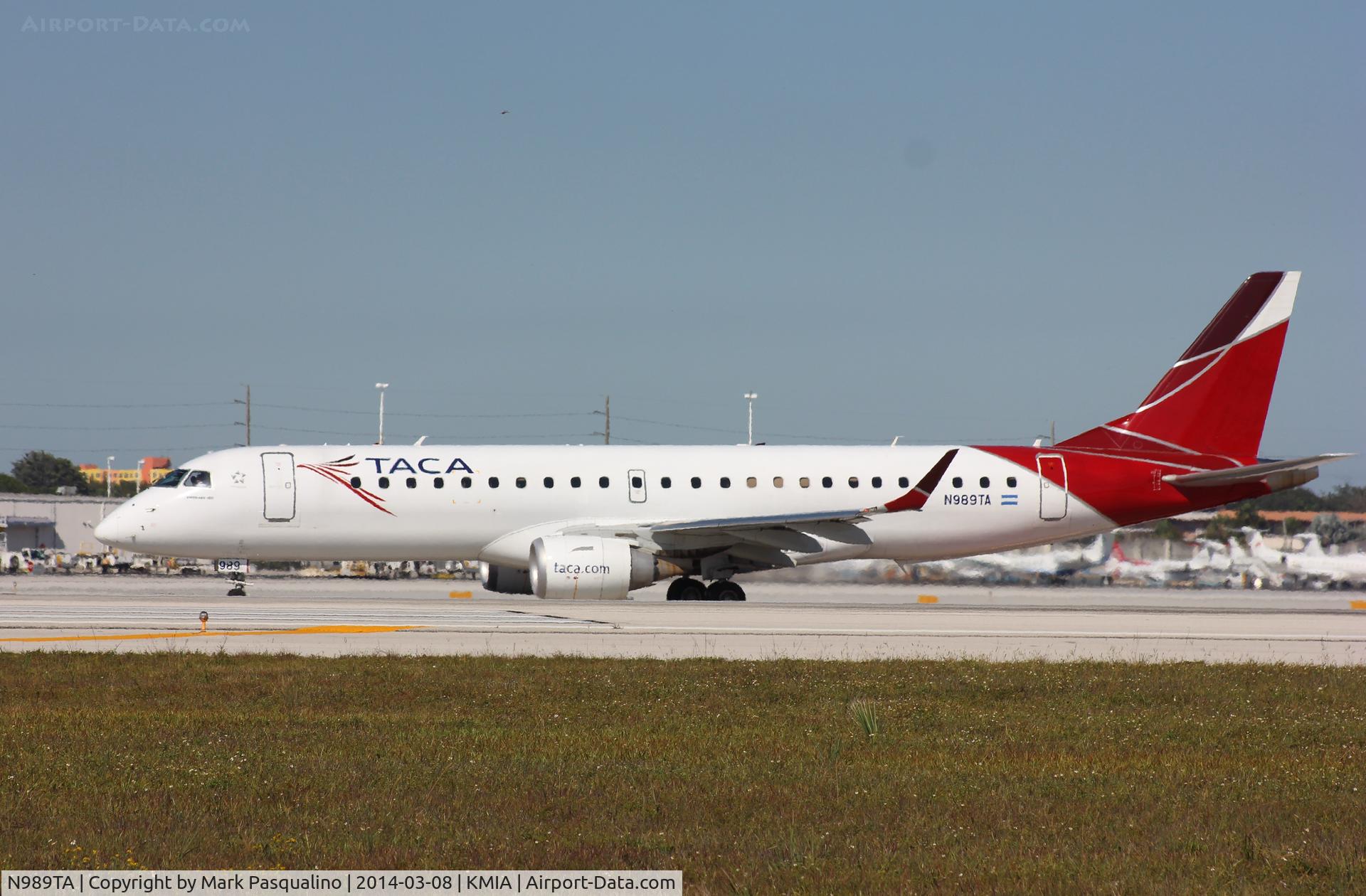 N989TA, 2011 Embraer 190AR (ERJ-190-100IGW) C/N 19000482, ERJ-190-100 IGW