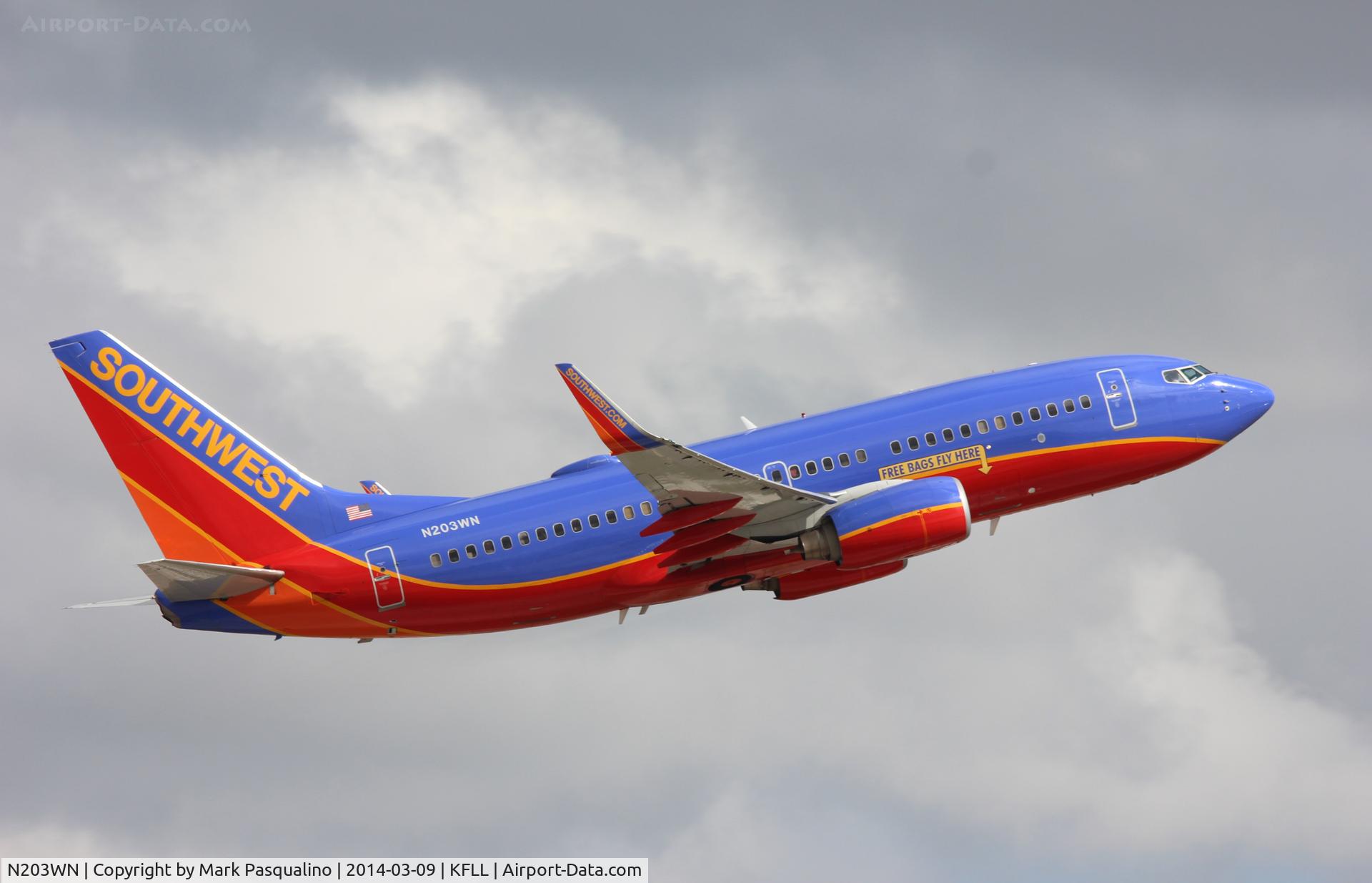 N203WN, 2005 Boeing 737-7H4 C/N 32483, Boeing 737-700