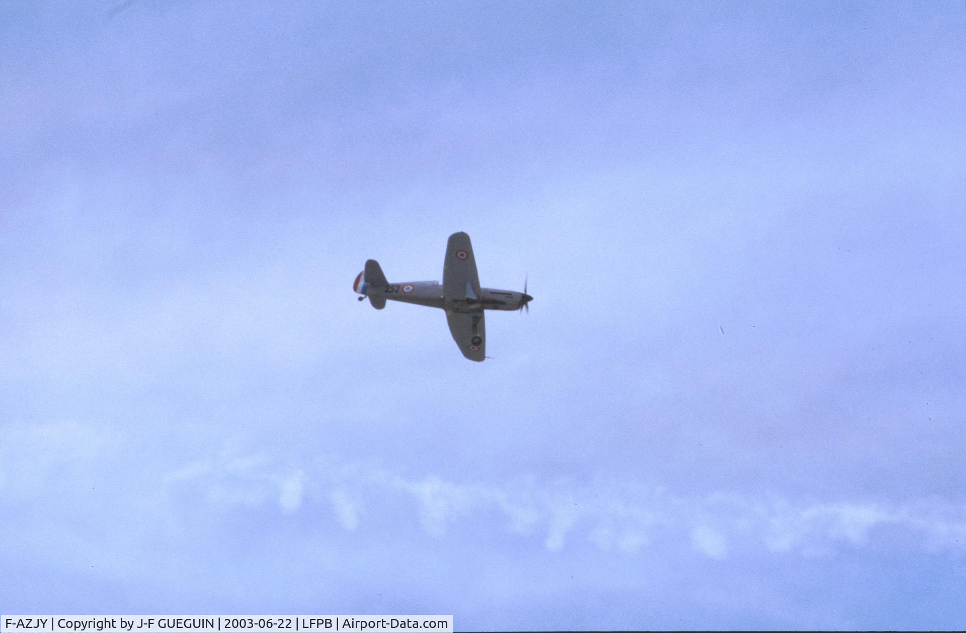 F-AZJY, 1998 Caudron JN-760-C1 replica C/N 01, In flight at 2003 Paris-Le Bourget airshow.