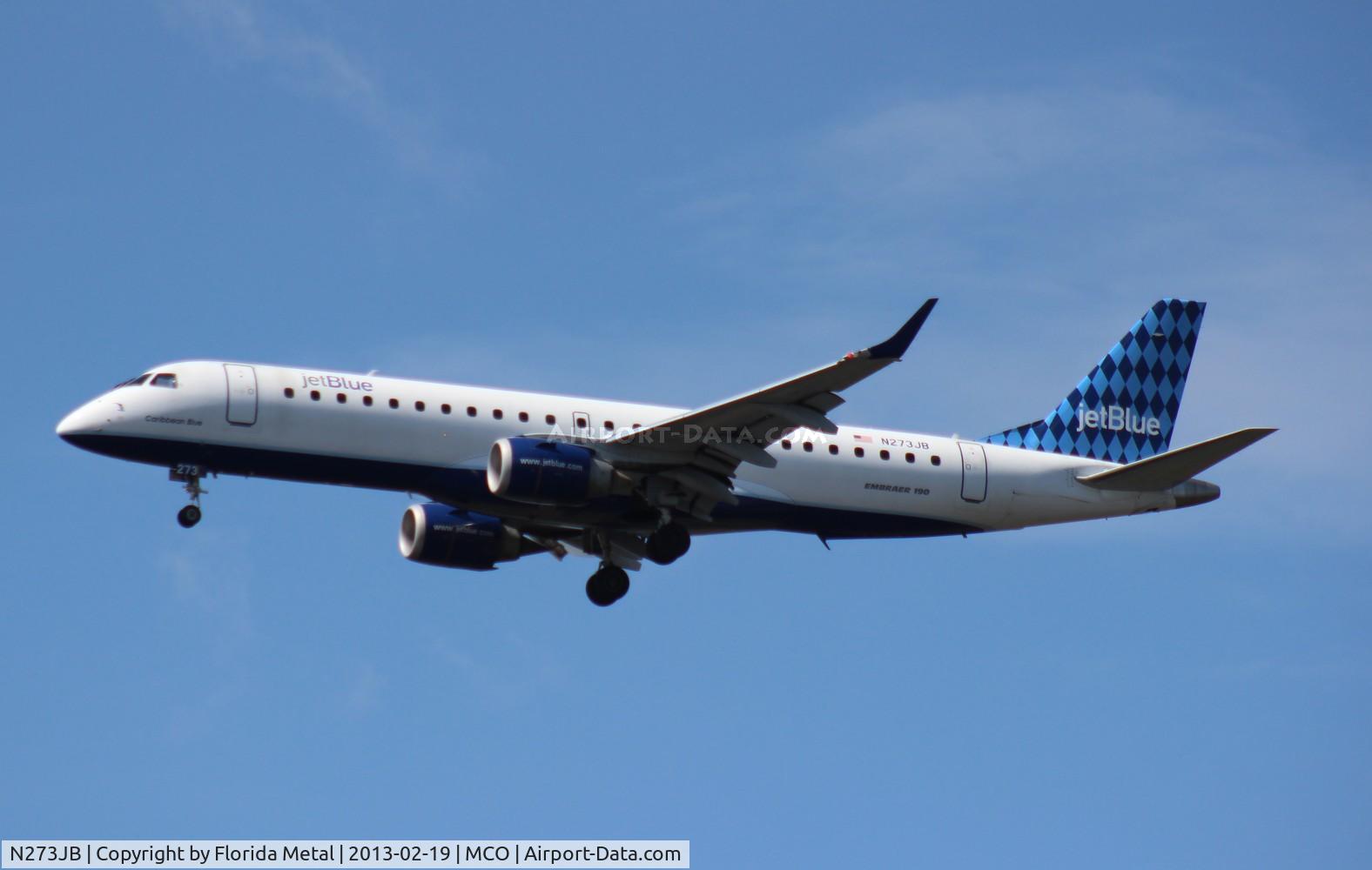 N273JB, 2007 Embraer ERJ-190-100 IGW 190AR C/N 19000073, Jet Blue E190