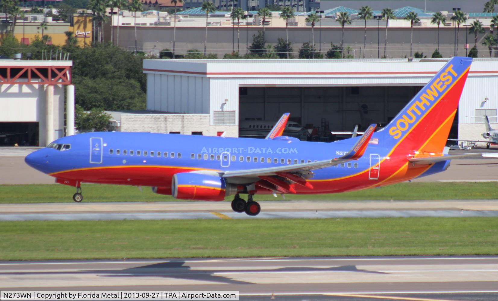 N273WN, 2007 Boeing 737-7H4 C/N 32528, Southwest 737-700