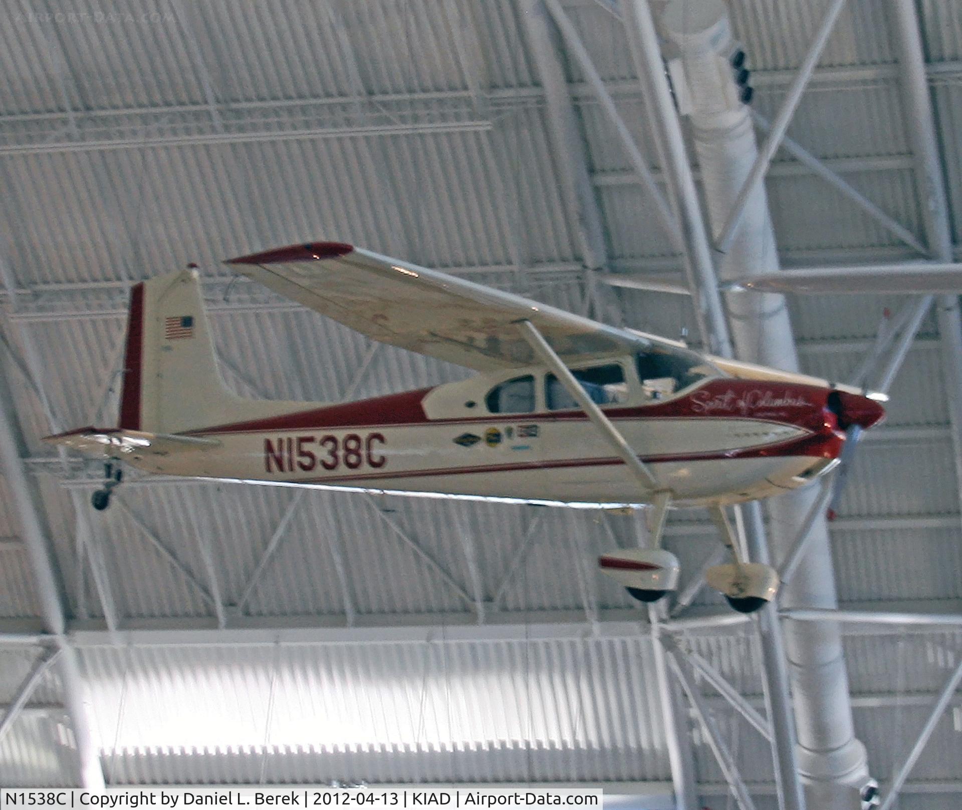 N1538C, 1953 Cessna 180 C/N 30238, With this aircraft, Geraldine Mock became the first woman to circumnavigate the globe, departing Columbus, OH, and arriving there again 29 days later in 1964.