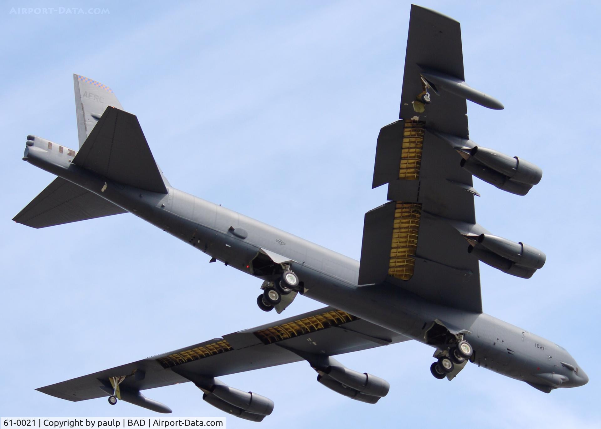 61-0021, 1961 Boeing B-52H Stratofortress C/N 464448, At Barksdale Air Force Base.