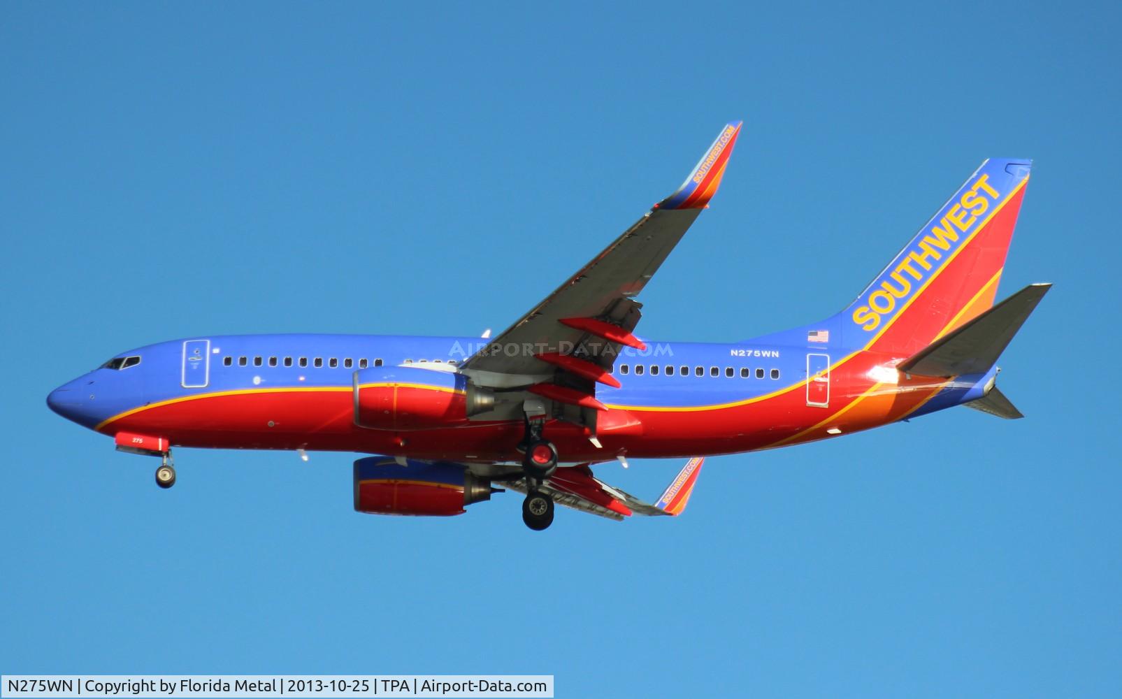 N275WN, 2007 Boeing 737-7H4 C/N 36153, Southwest 737-700