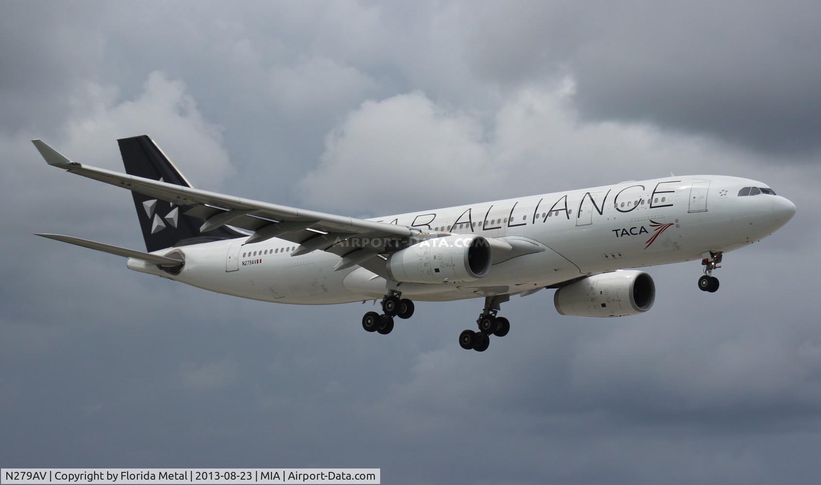 N279AV, 2011 Airbus A330-243 C/N 1279, Taca A330-200 in Star Alliance colors