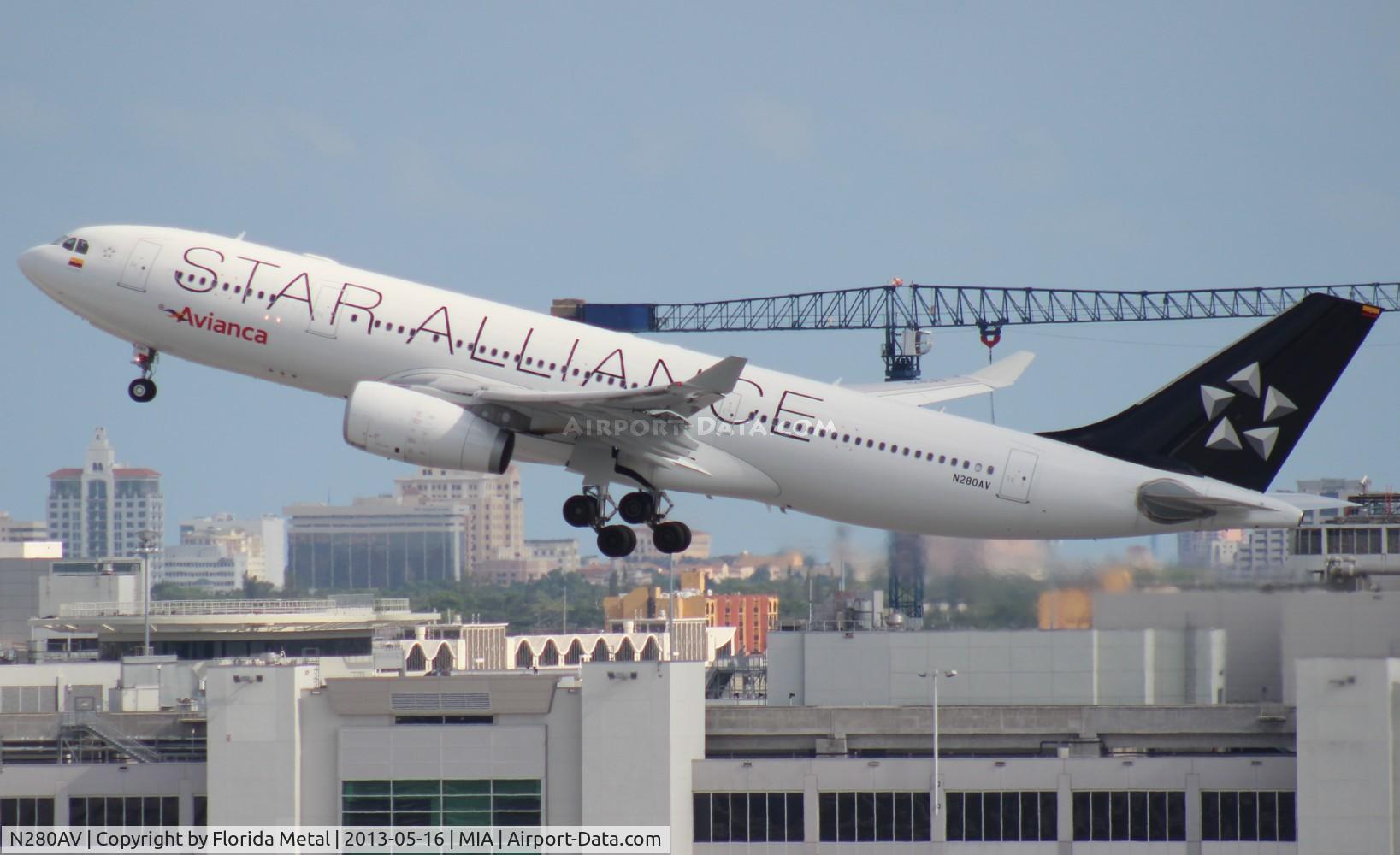 N280AV, 2013 Airbus A330-243 C/N 1400, Avianca A330-200