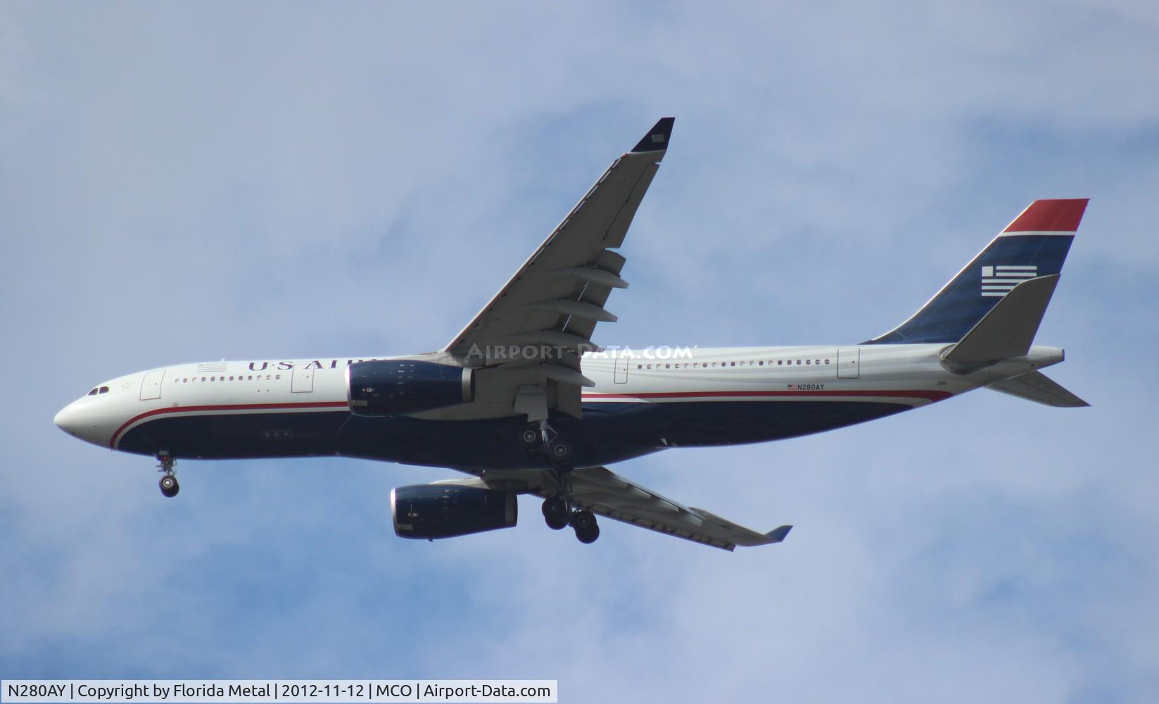 N280AY, 2009 Airbus A330-243 C/N 1022, USAirways A330-200