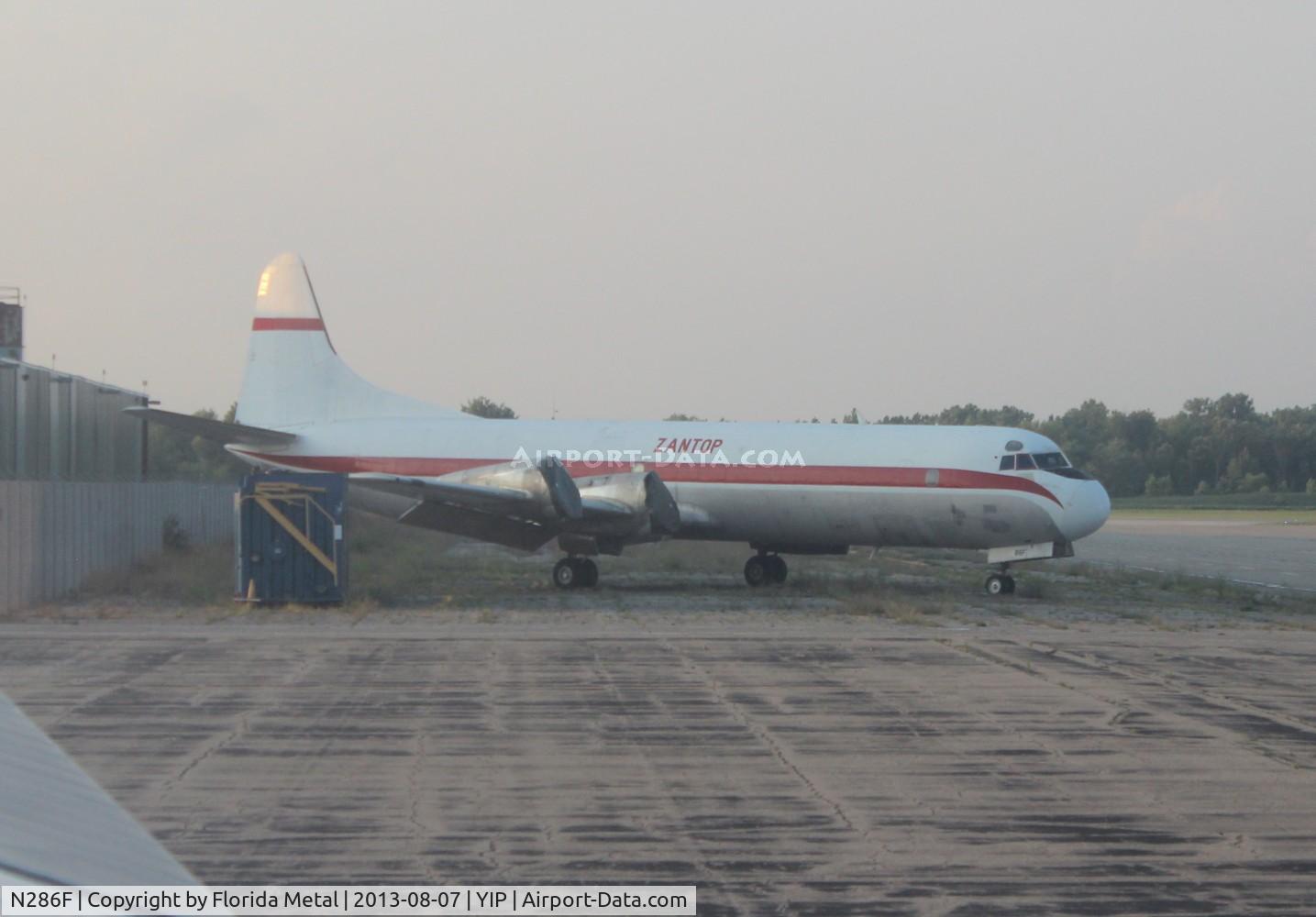 N286F, 1960 Lockheed L-188A(F) Electra C/N 1146, Zantop L188 Electra