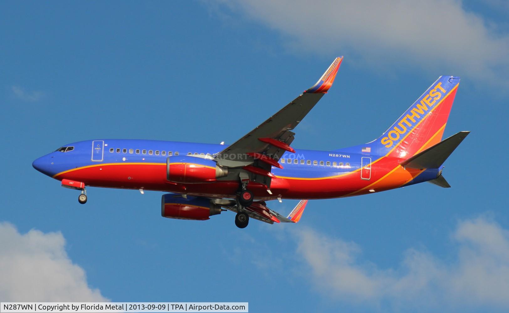 N287WN, 2007 Boeing 737-7H4 C/N 32537, Southwest 737-700