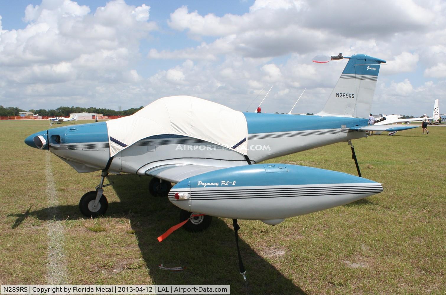 N289RS, 1997 Pazmany PL-2 C/N 089, Pazmany PL-2
