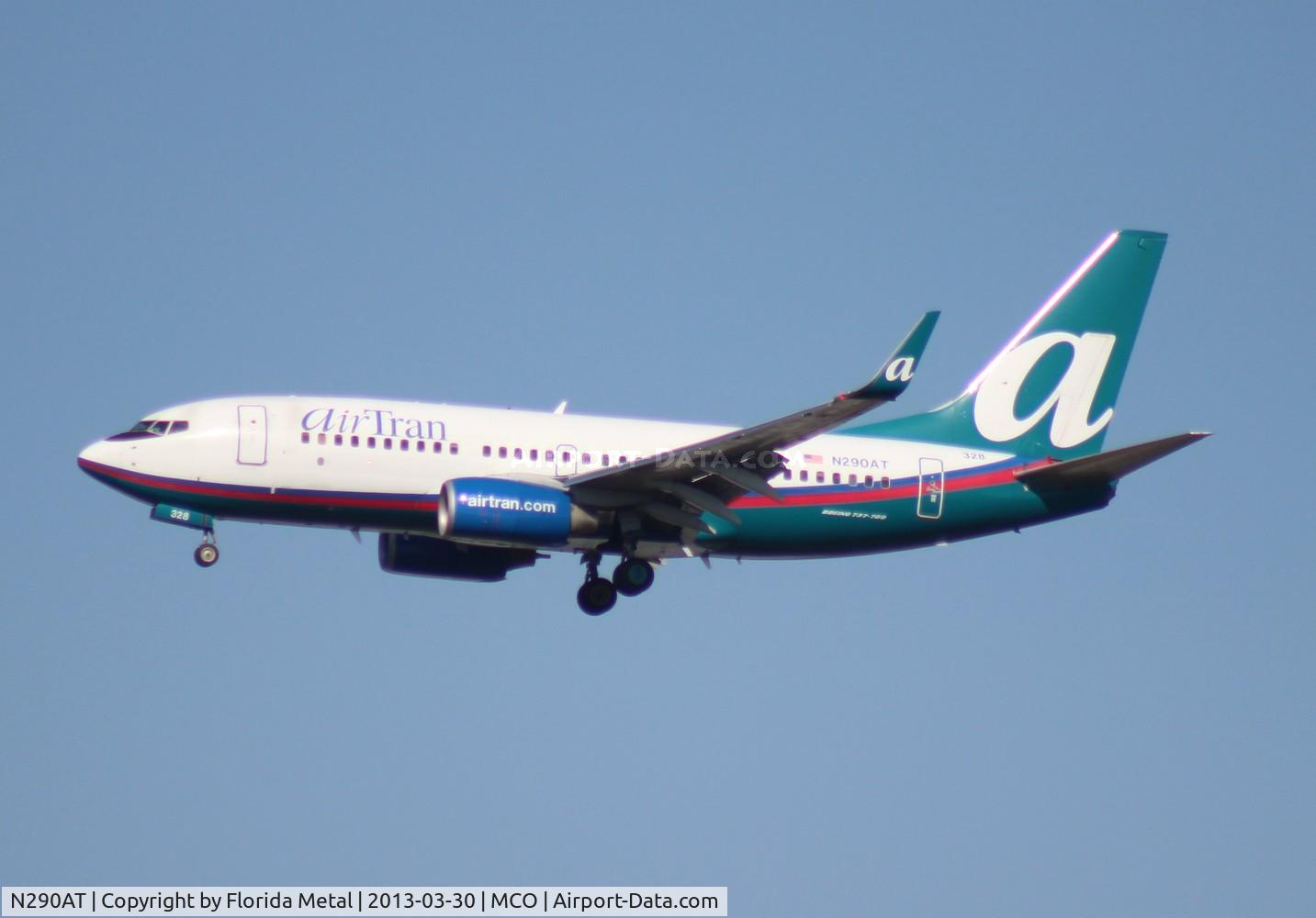 N290AT, 2006 Boeing 737-7BD C/N 33925, Air Tran 737-700