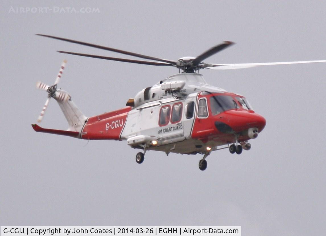 G-CGIJ, 2007 AgustaWestland AW-139 C/N 31203, Training on a grey day