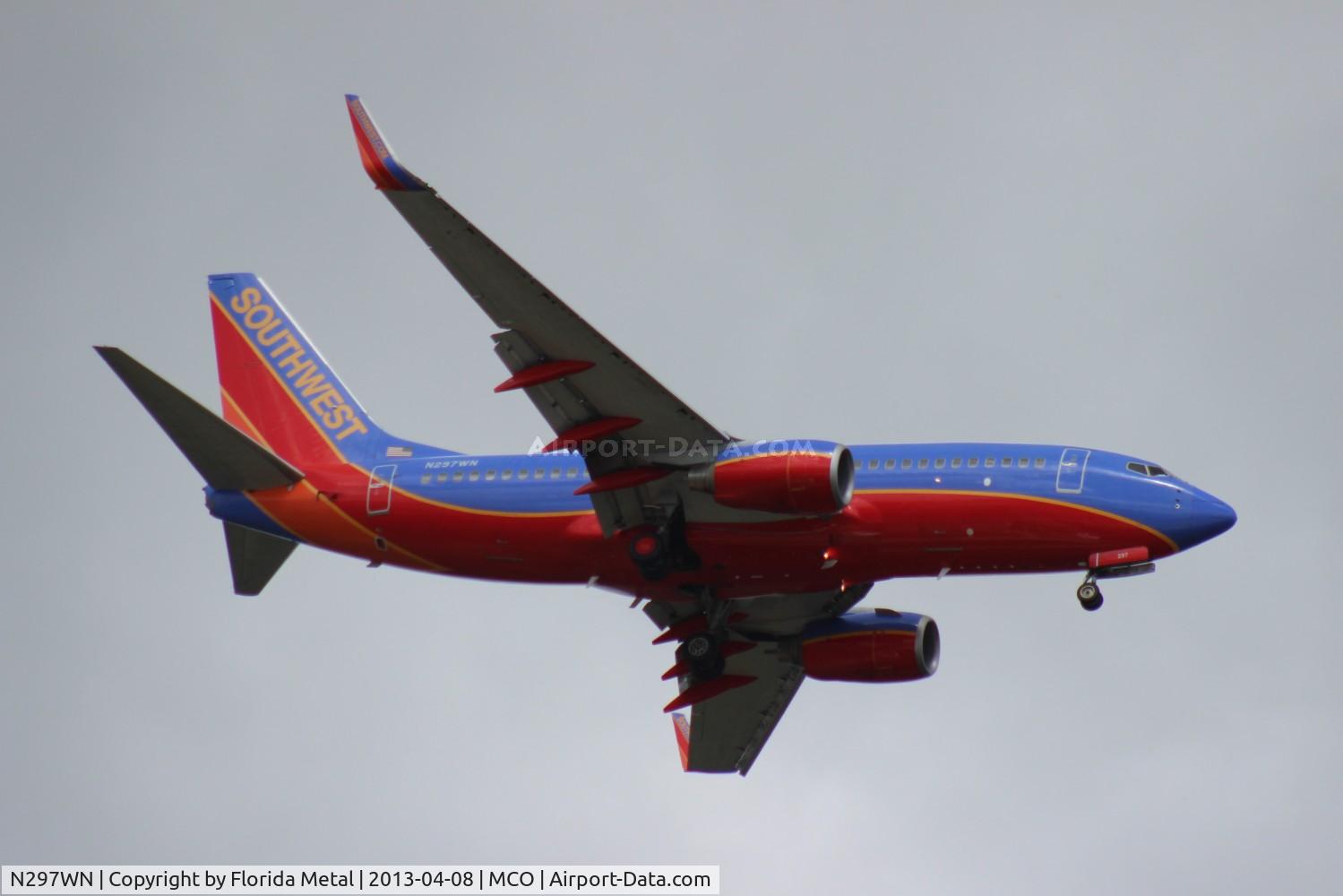 N297WN, 2007 Boeing 737-7H4 C/N 32542, Southwest 737-700