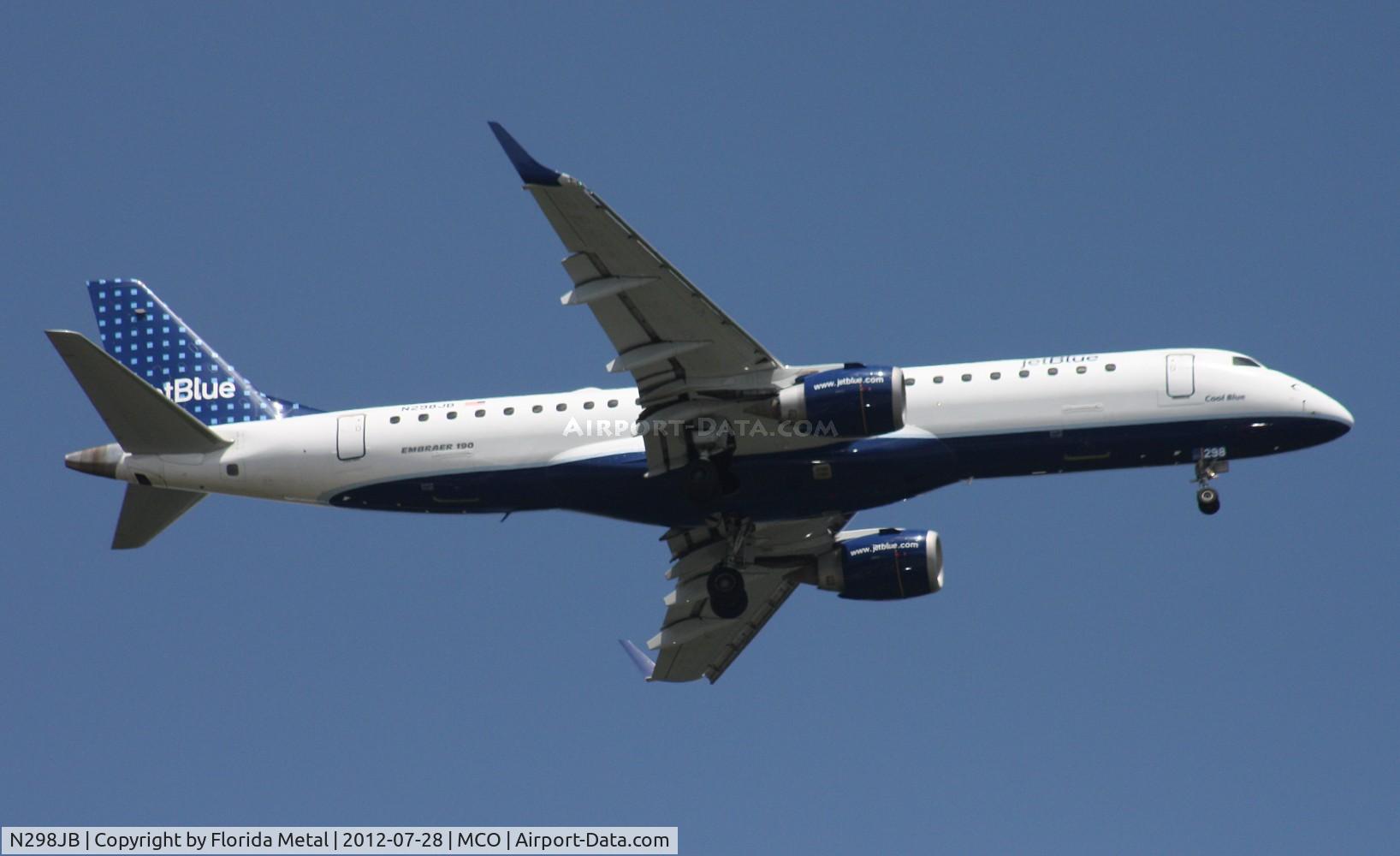 N298JB, 2009 Embraer 190AR (ERJ-190-100IGW) C/N 19000249, Jet Blue E190