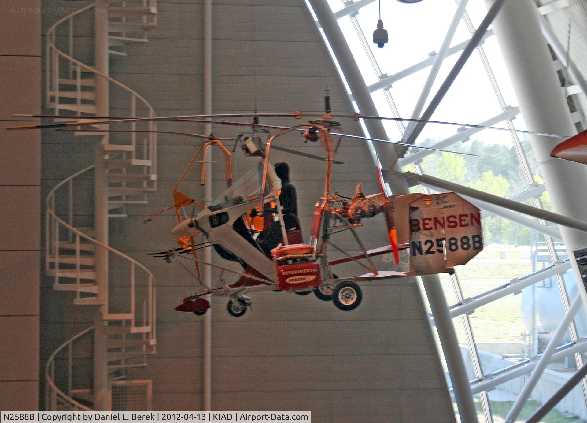 N2588B, 1955 Bensen B-8M Gyrocopter Gyrocopter C/N Not found (N2588B), The Bensen B-8M is one of the most popular homebuilt aircraft; 