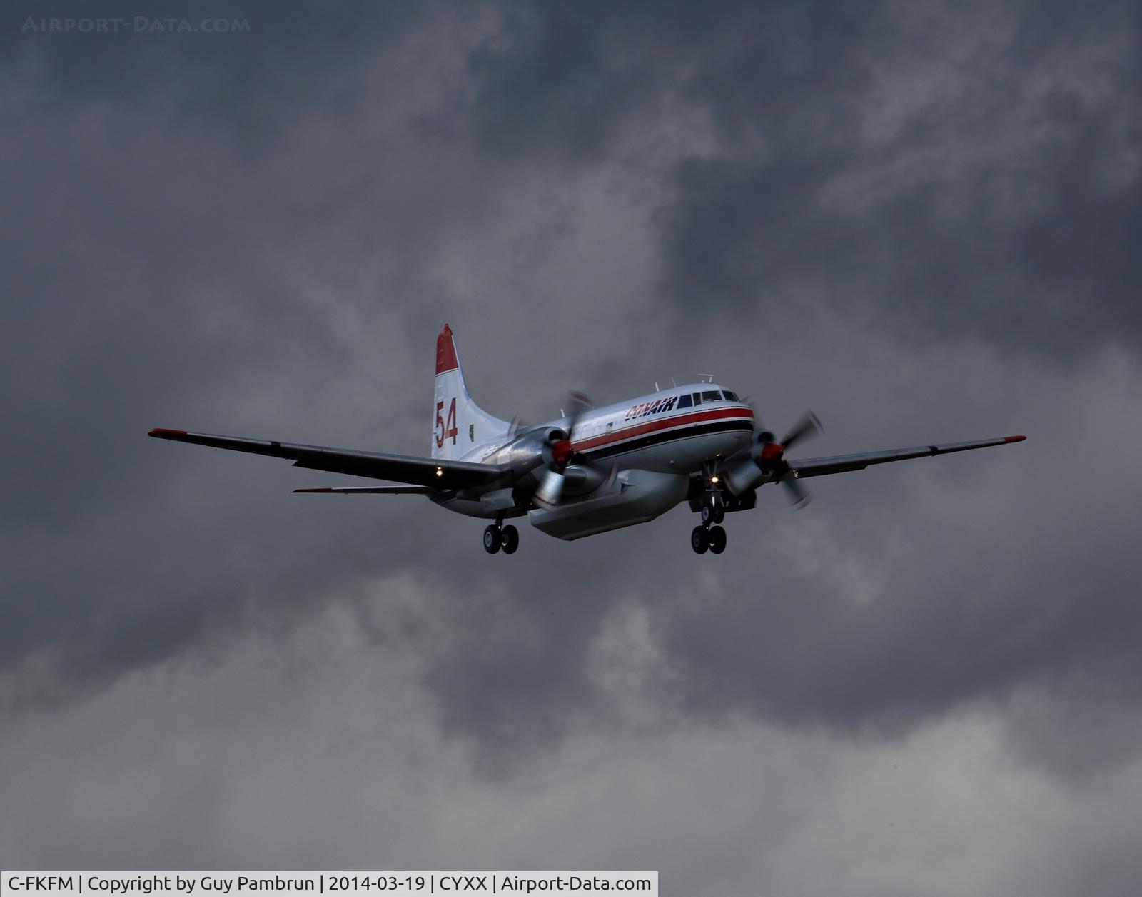 C-FKFM, 1953 Convair CV-580(AT) C/N 70, Landing