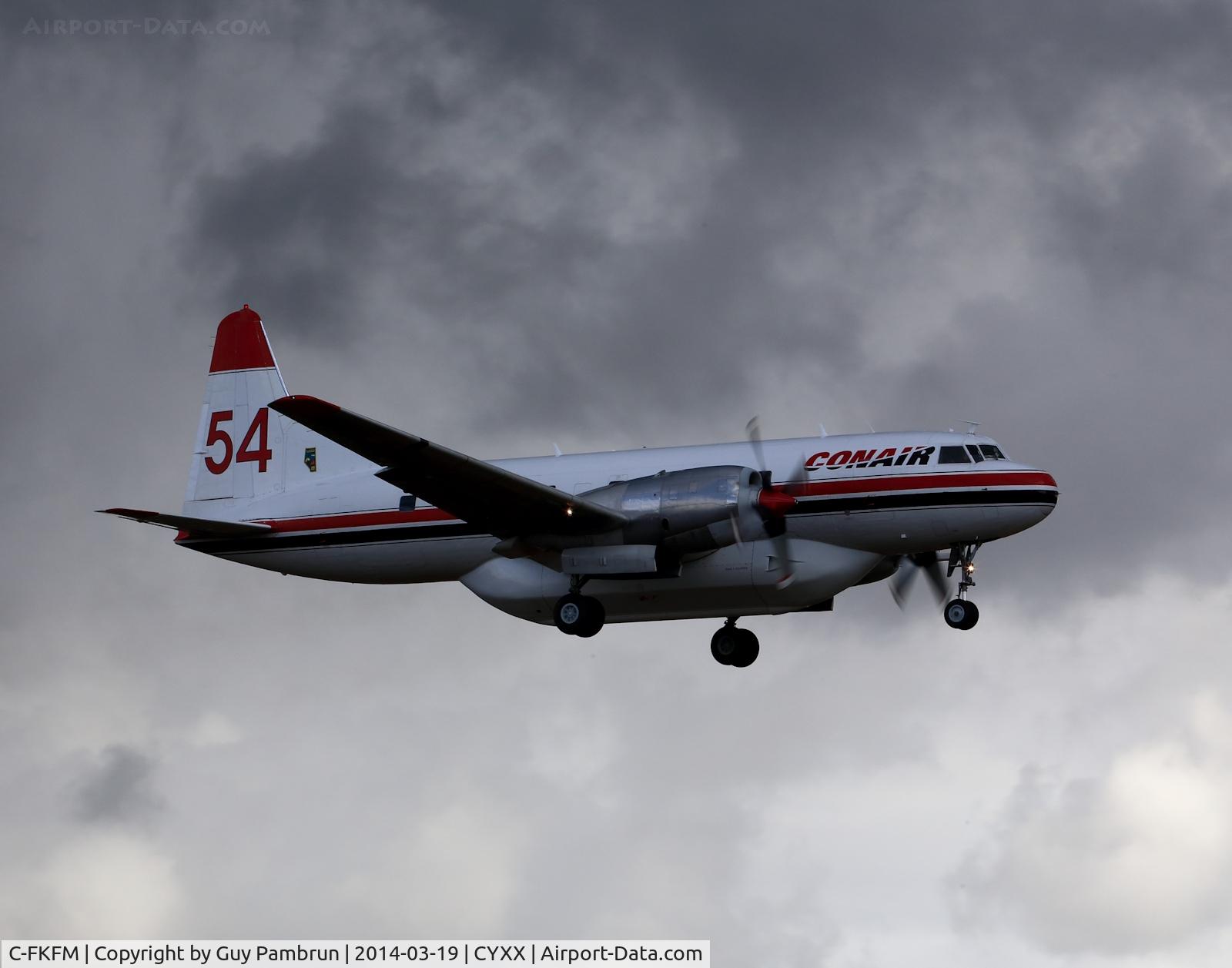 C-FKFM, 1953 Convair CV-580(AT) C/N 70, Landing