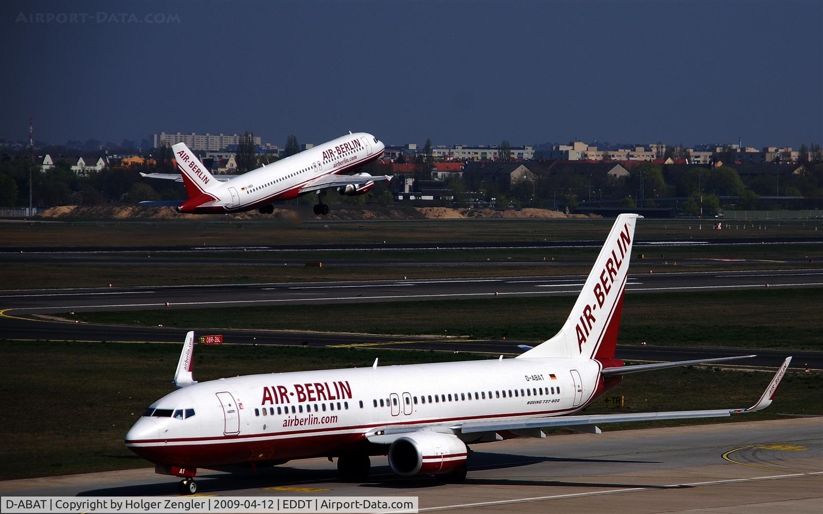 D-ABAT, 1999 Boeing 737-86J C/N 29120, Coming and going on TXL.....