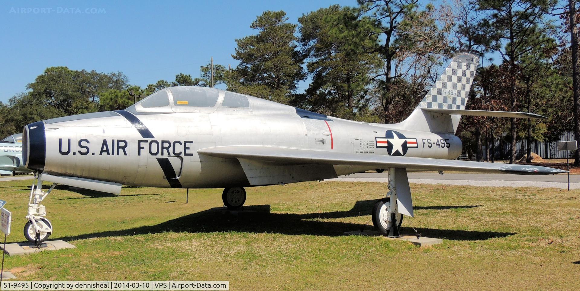 51-9495, 1951 General Motors F-84F-35-GK Thunderstreak C/N Not found 51-9495, 1951 GENERAL MOTORS F-84F-35-GK THUNDERSTREAK