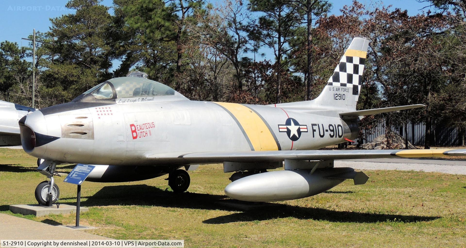 51-2910, 1951 North American F-86F-1-NA Sabre C/N 172.193, NORTH AMERICAN F-86F-1-NA