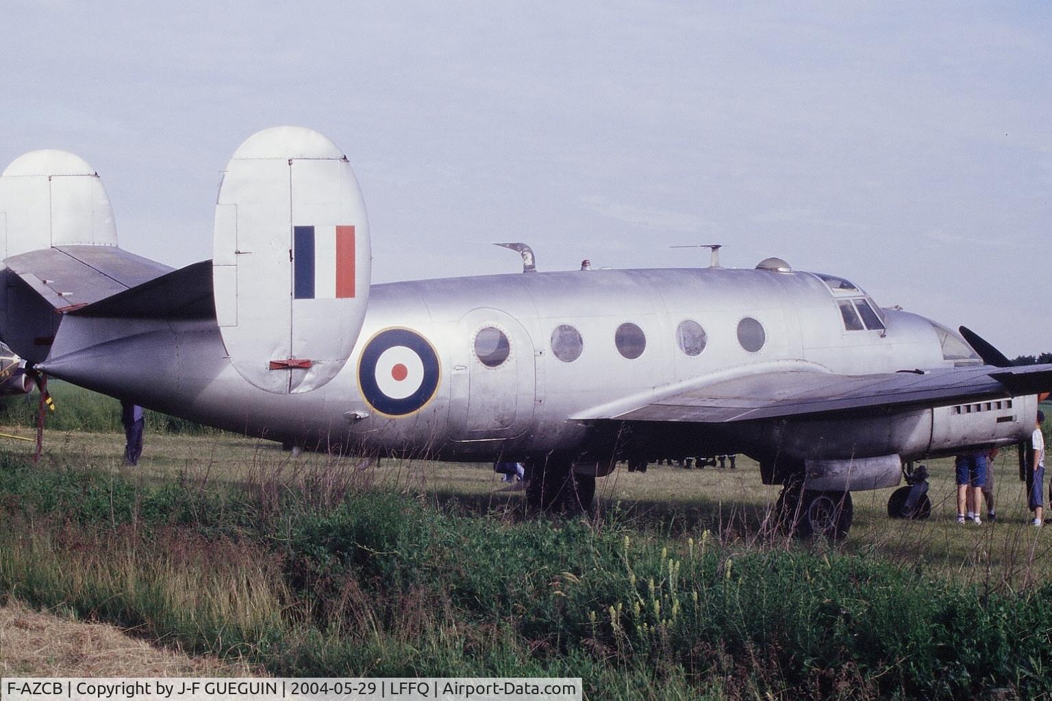 F-AZCB, Dassault MD-311 Flamant C/N 291, Parked at La Ferté-Alais, 2004 airshow; to be noticed that the right side was in British colour scheme.