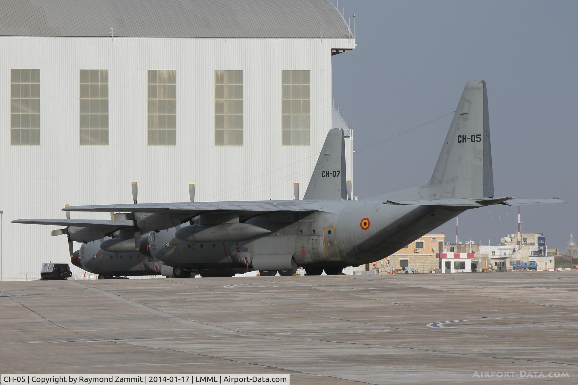CH-05, 1972 Lockheed C-130H Hercules C/N 382-4470, C130Hs Hercules CH-05 and CH-07 of Belgian Air Force.